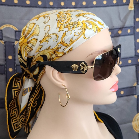 💯% GENUINE VERSACE UNISEX LOGO FRAME SUNGLASSES - Picture 16 of 16